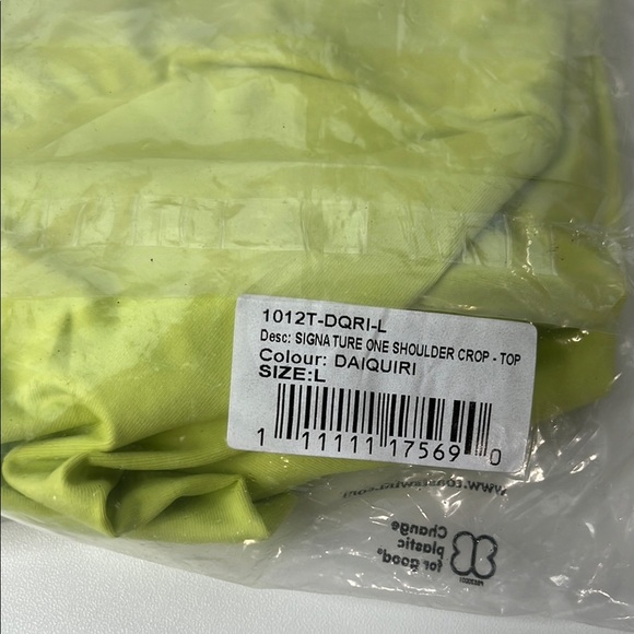Toast Swim One Shoulder Crip Swimsuit Top Large - Picture 6 of 6